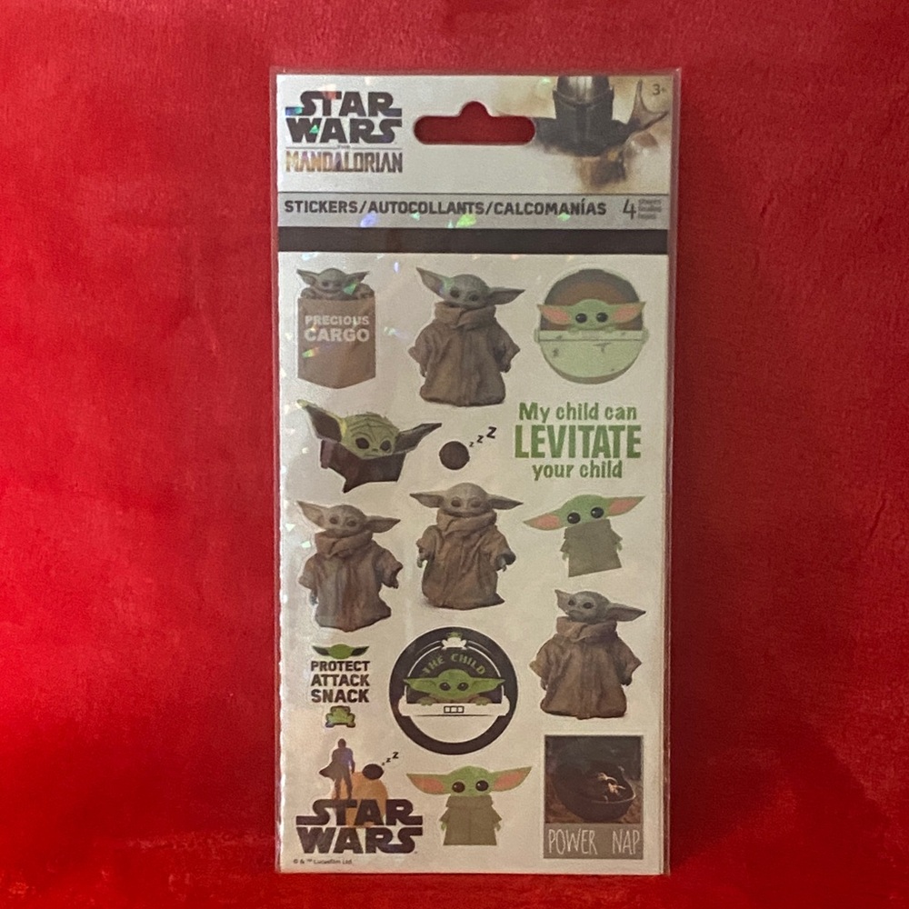 Star Wars Mandalorian Card Game and Sticker Set with Green and Black - Picture 9 of 12